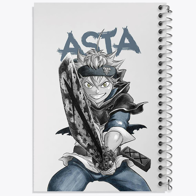 دفتر مشق 50 برگ خندالو مدل Black Clover  کد 10253