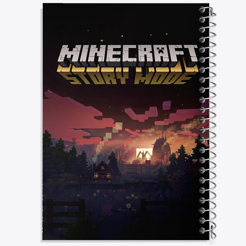 دفتر مشق 50 برگ خندالو طرح ماینکرافت (Minecraft) کد F239