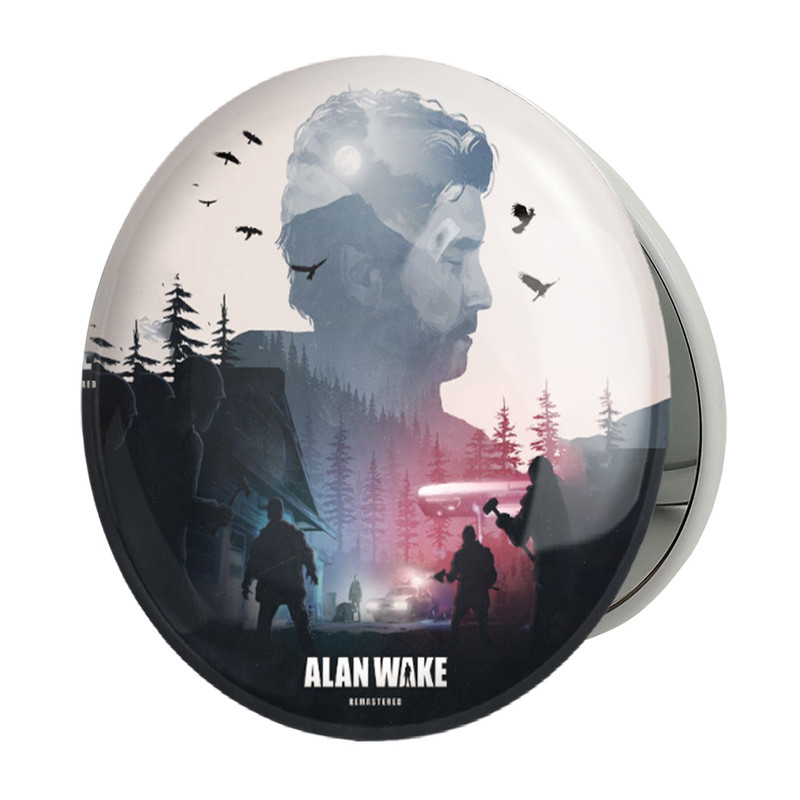 آینه جیبی خندالو طرح بازی آلن ویک (Alan Wake) مدل تاشو کد 31322