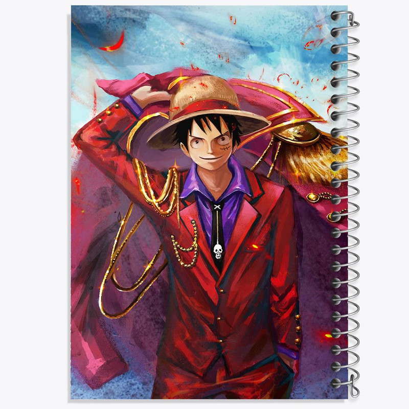دفتر مشق 100 برگ خندالو طرح لوفی انیمه وان پیس One Piece کد 17236
