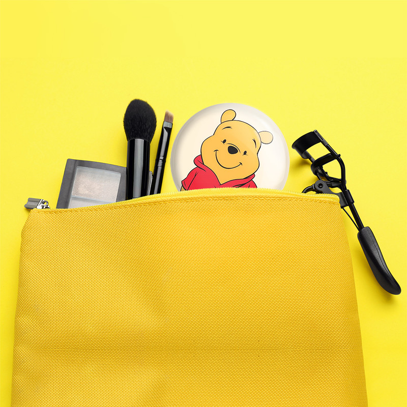 آینه جیبی خندالو طرح خرس پو Winnie The Pooh مدل تاشو کد 1596