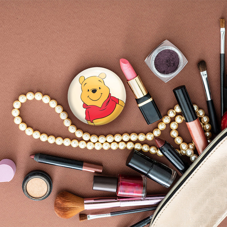 آینه جیبی خندالو طرح خرس پو Winnie The Pooh مدل تاشو کد 1596