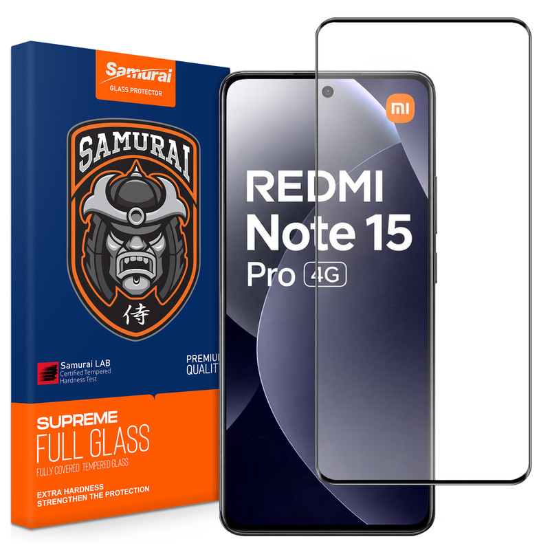 محافظ صفحه نمایش سامورایی مدل ovglass مناسب برای گوشی موبایل شیائومی Redmi Note 15 Pro 4G