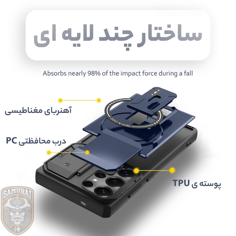 کاور سامورایی مدل Titan مناسب برای گوشی موبایل شیائومی Redmi Note 14 4G