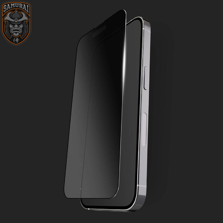 محافظ صفحه نمایش حریم شخصی سامورایی مدل Private مناسب برای گوشی موبایل اپل iPhone 16 Pro Max