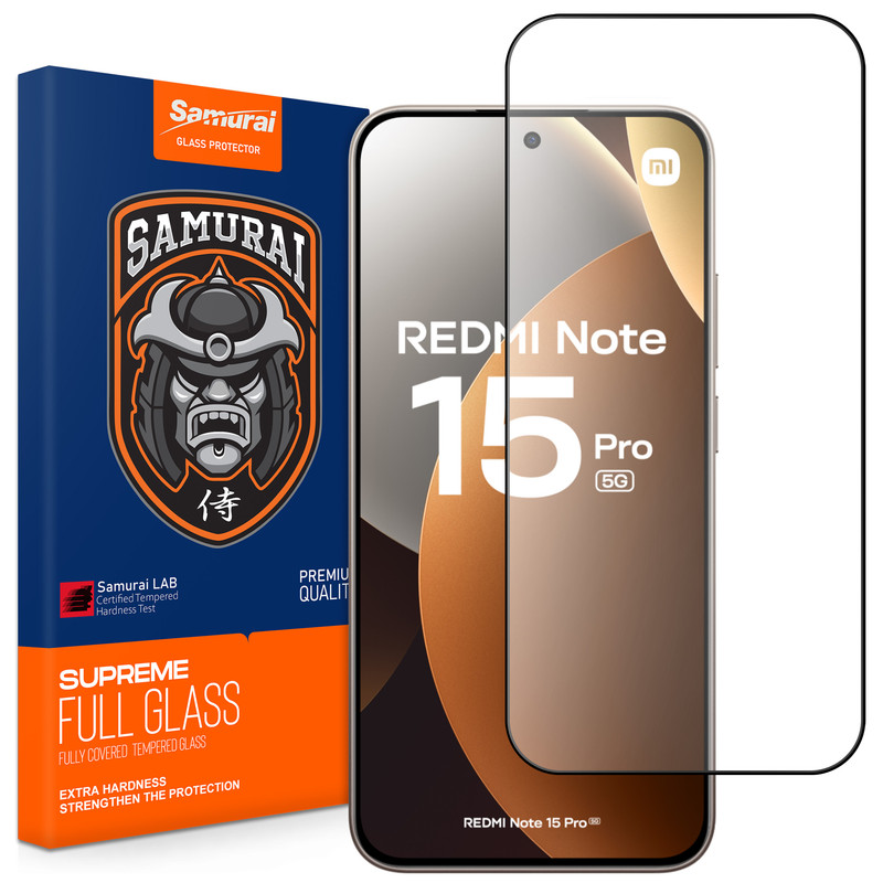 محافظ صفحه نمایش سامورایی مدل ovglass مناسب برای گوشی موبایل شیائومی Redmi Note 15 Pro 5G