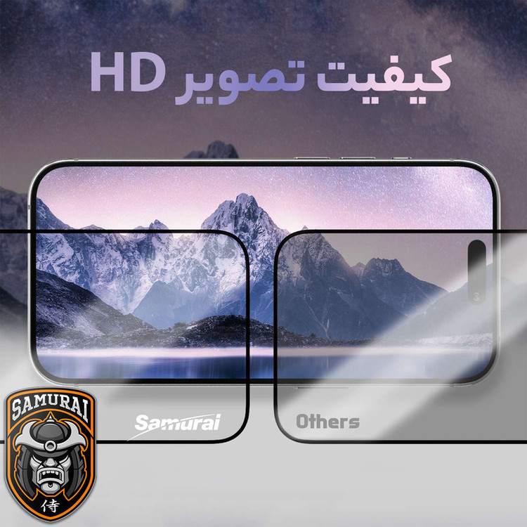 محافظ صفحه نمایش حریم شخصی سامورایی مدل Private مناسب برای گوشی موبایل سامسونگ Galaxy A56 / A36 / S24 FE