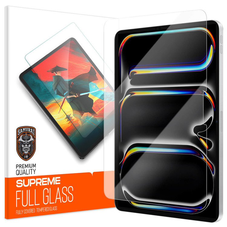 محافظ صفحه نمایش شفاف سامورایی مدل GlastR مناسب برای تبلت اپل iPad Pro 11 2025 / iPad Pro 11 2024