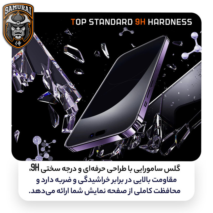 محافظ صفحه نمایش سامورایی مدل Invisiglass مناسب برای گوشی موبایل سامسونگ Galaxy S24 Ultra