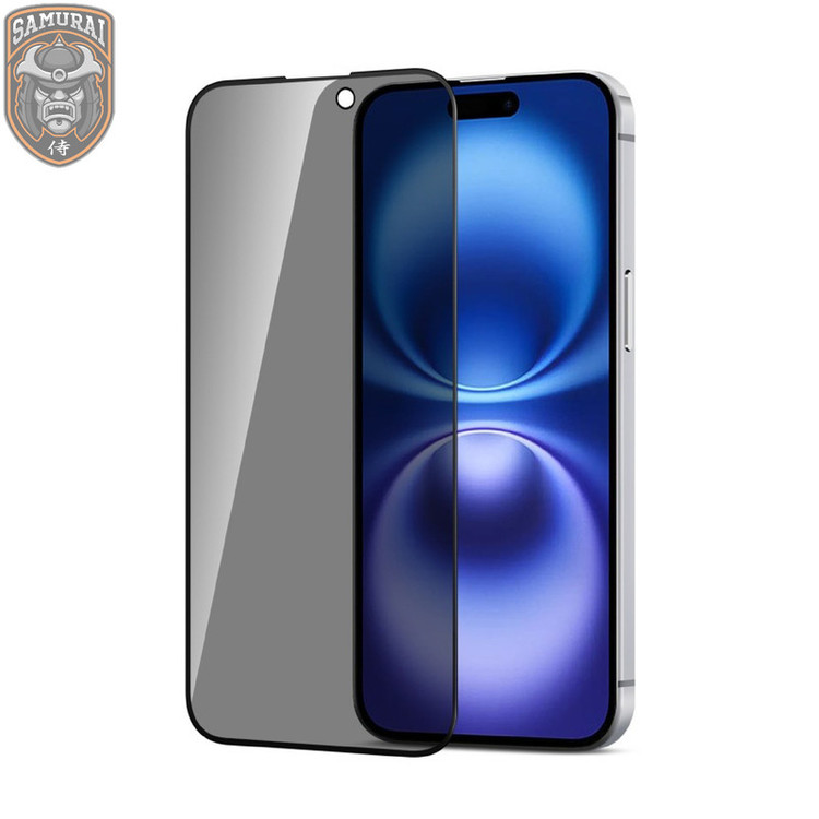 محافظ صفحه نمایش حریم شخصی سامورایی مدل Private مناسب برای گوشی موبایل اپل iPhone 16