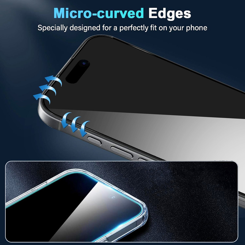محافظ صفحه نمایش حریم شخصی سامورایی مدل Private 360 مناسب برای گوشی موبایل اپل iPhone 17