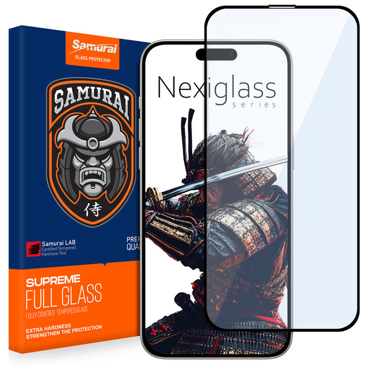 محافظ صفحه نمایش سامورایی مدل Nexiglass مناسب برای گوشی موبایل اپل iPhone 15 Pro Max