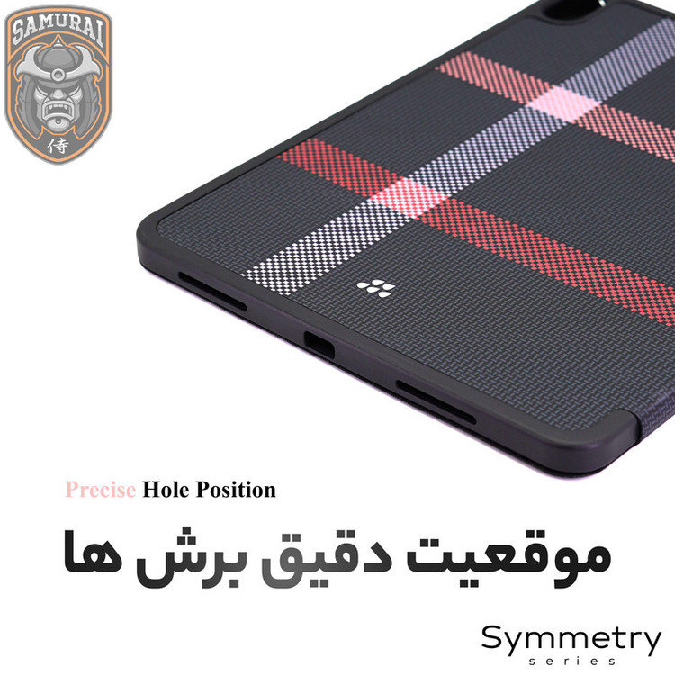 کیف کلاسوری سامورایی مدل Symmetry مناسب برای تبلت سامسونگ Galaxy Tab S9 Ultra / Tab S10 Ultra