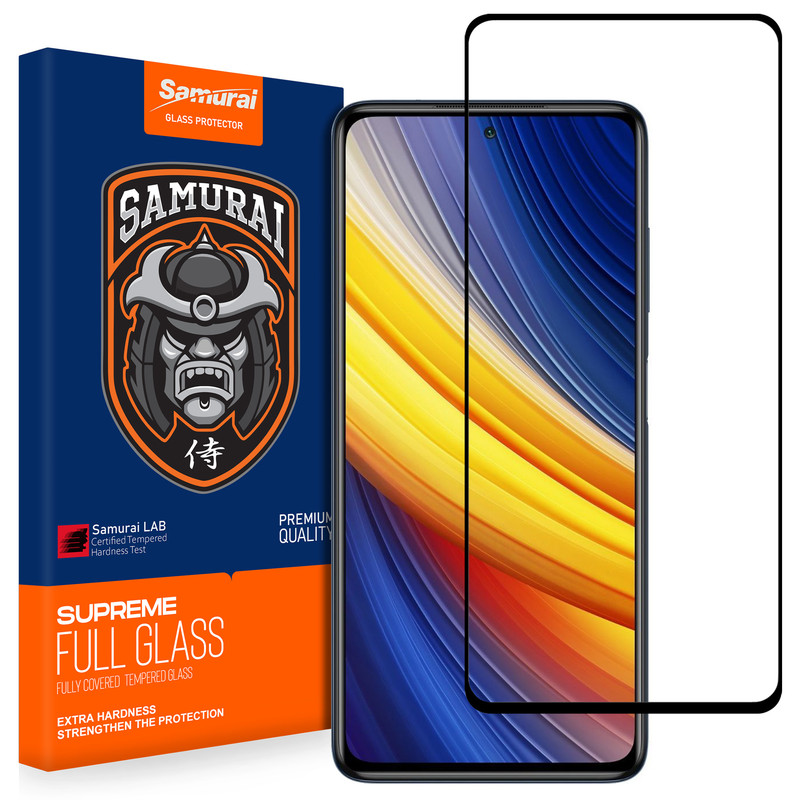 محافظ صفحه نمایش شیشه ای سامورایی مدل ovglass مناسب برای گوشی موبایل شیائومی Poco X3 / Poco X3 Pro