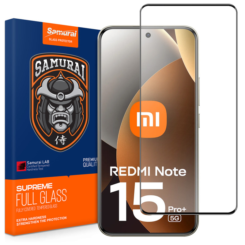 محافظ صفحه نمایش سامورایی مدل ovglass مناسب برای گوشی موبایل Redmi Note 15 Pro Plus / Poco M8 Pro