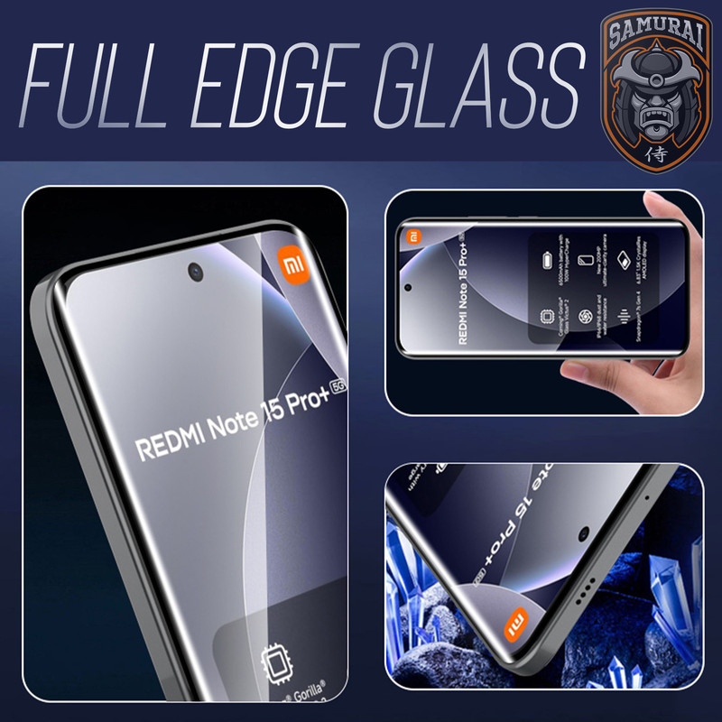محافظ صفحه نمایش سامورایی مدل ovglass مناسب برای گوشی موبایل Redmi Note 15 Pro Plus / Poco M8 Pro