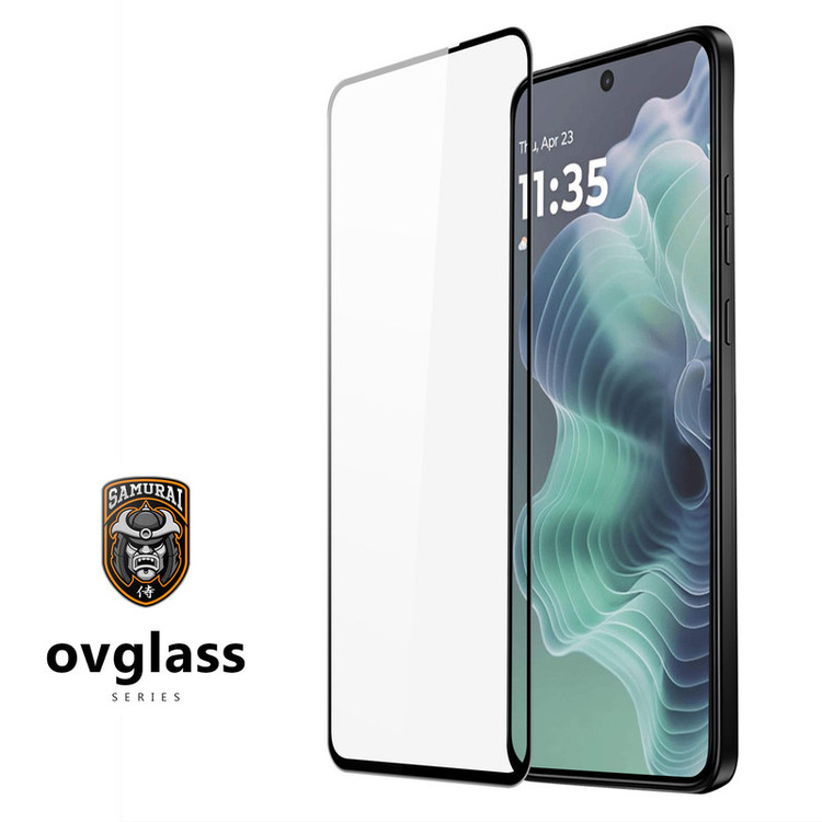 محافظ صفحه نمایش سامورایی مدل ovglass مناسب برای گوشی موبایل موتورولا Moto G35 / Moto E15