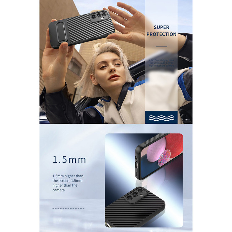 کاور سامورایی مدل Wave Stand مناسب برای گوشی موبایل سامسونگ Galaxy A14 5G / Galaxy A14 4G