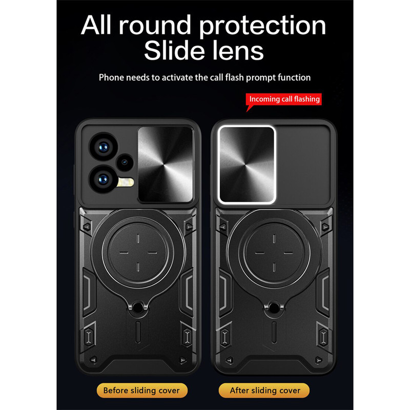 کاور سامورایی مدل Magic Ring مناسب برای گوشی موبایل شیائومی Redmi Note 12 5G / Poco X5 5G