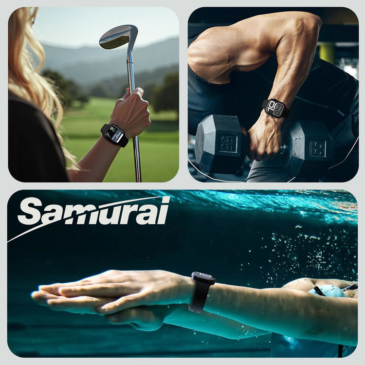 محافظ صفحه نمایش سامورایی مدل Pama مناسب برای ساعت هوشمند اپل Watch Series 7 45mm / Series 8 45mm / Series 9 45mm
