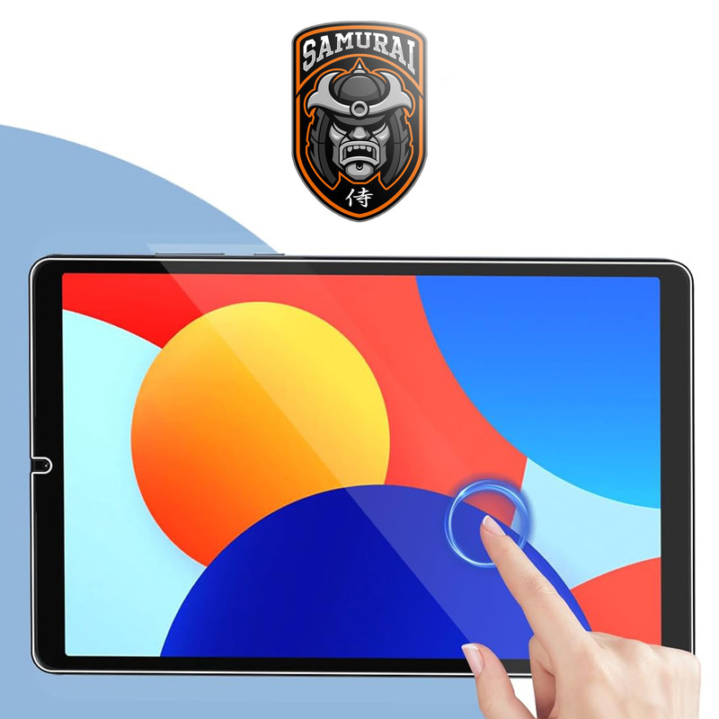 محافظ صفحه نمایش شفاف سامورایی مدل GlastR مناسب برای تبلت شیائومی Redmi Pad SE 8.7 inch