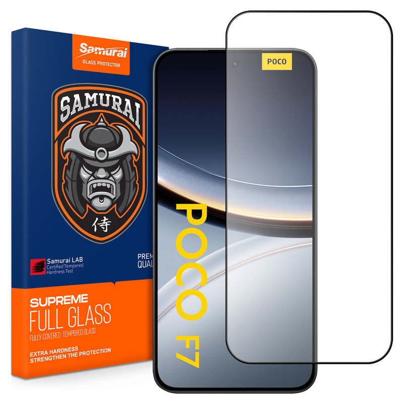 محافظ صفحه نمایش سامورایی مدل ovglass مناسب برای گوشی موبایل شیائومی Poco F7