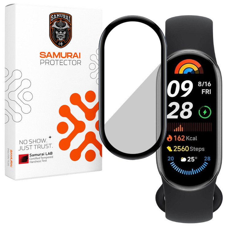 محافظ صفحه نمایش سامورایی مدل Pama مناسب برای ساعت هوشمند شیائومی Smart Band 9