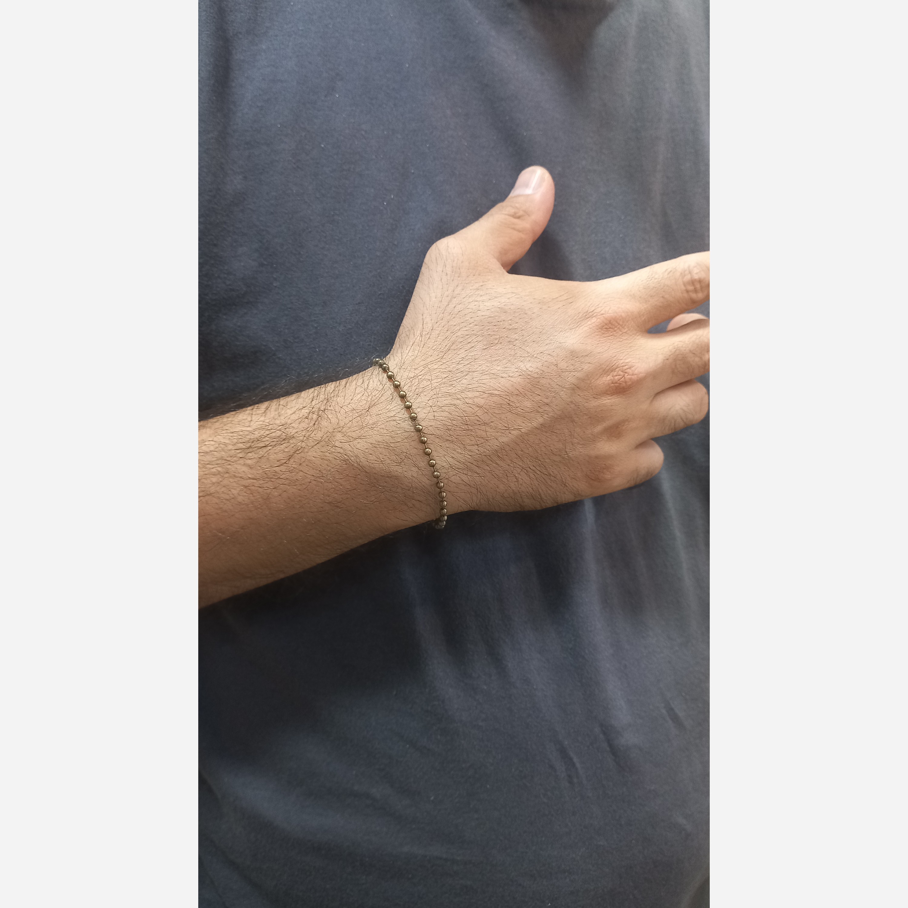 دستبند مردانه ارتشی توپی جذاب و اسپورت