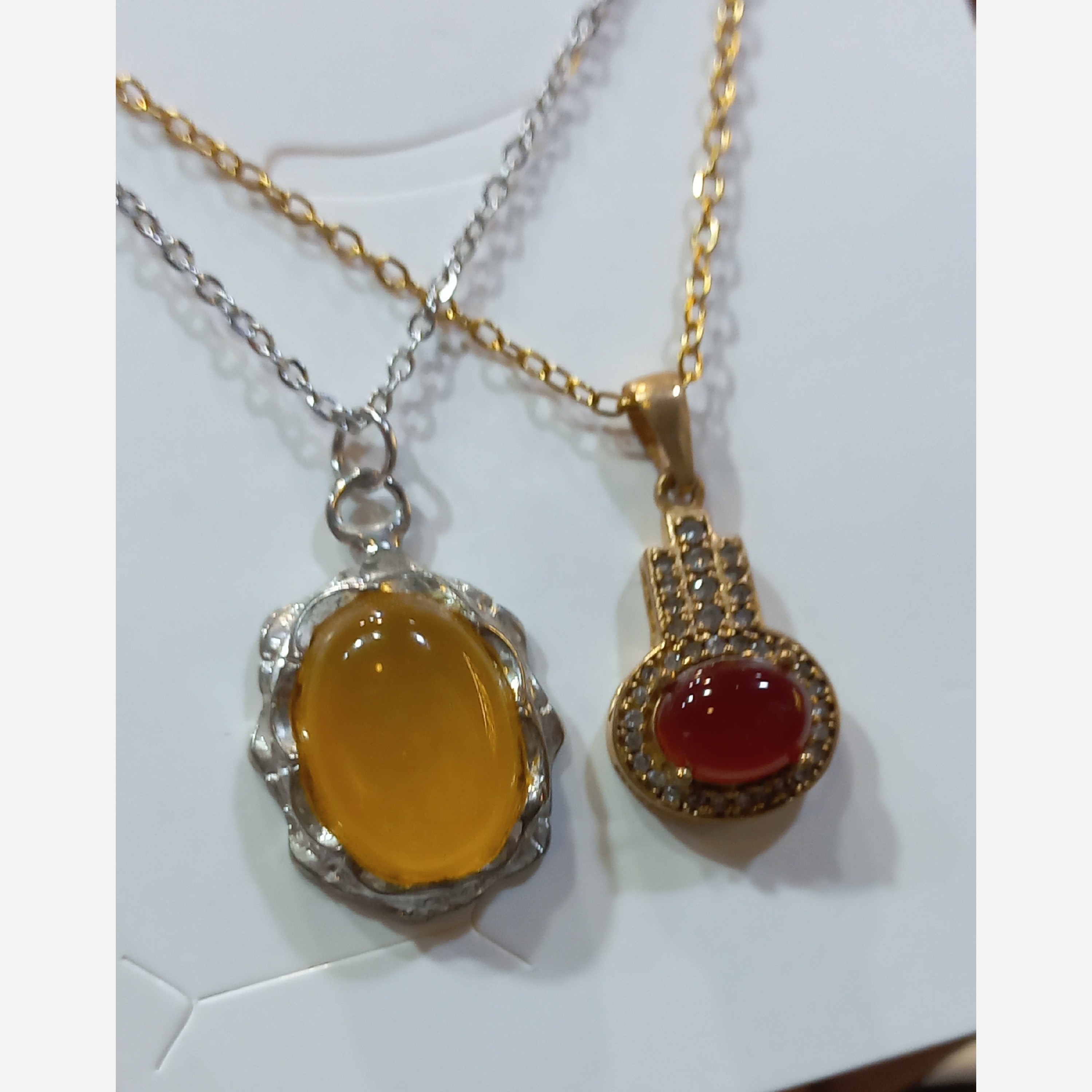 حراج گردنبند پک دو عددی گردنبند عقیق