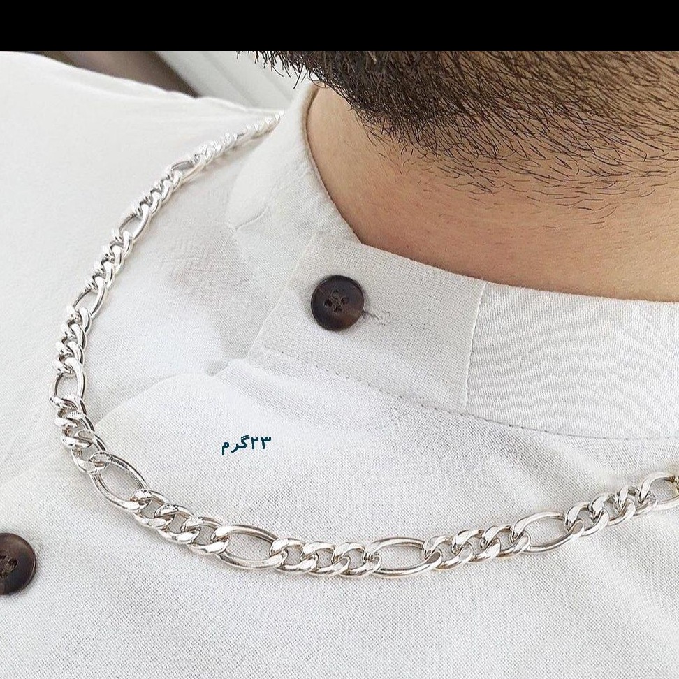 ست گردنبند و دستبند کارتیر نقره ای فیگارو رنگ ثابت. زیبا سبک راحت عین نقره هست قیمت پارسال