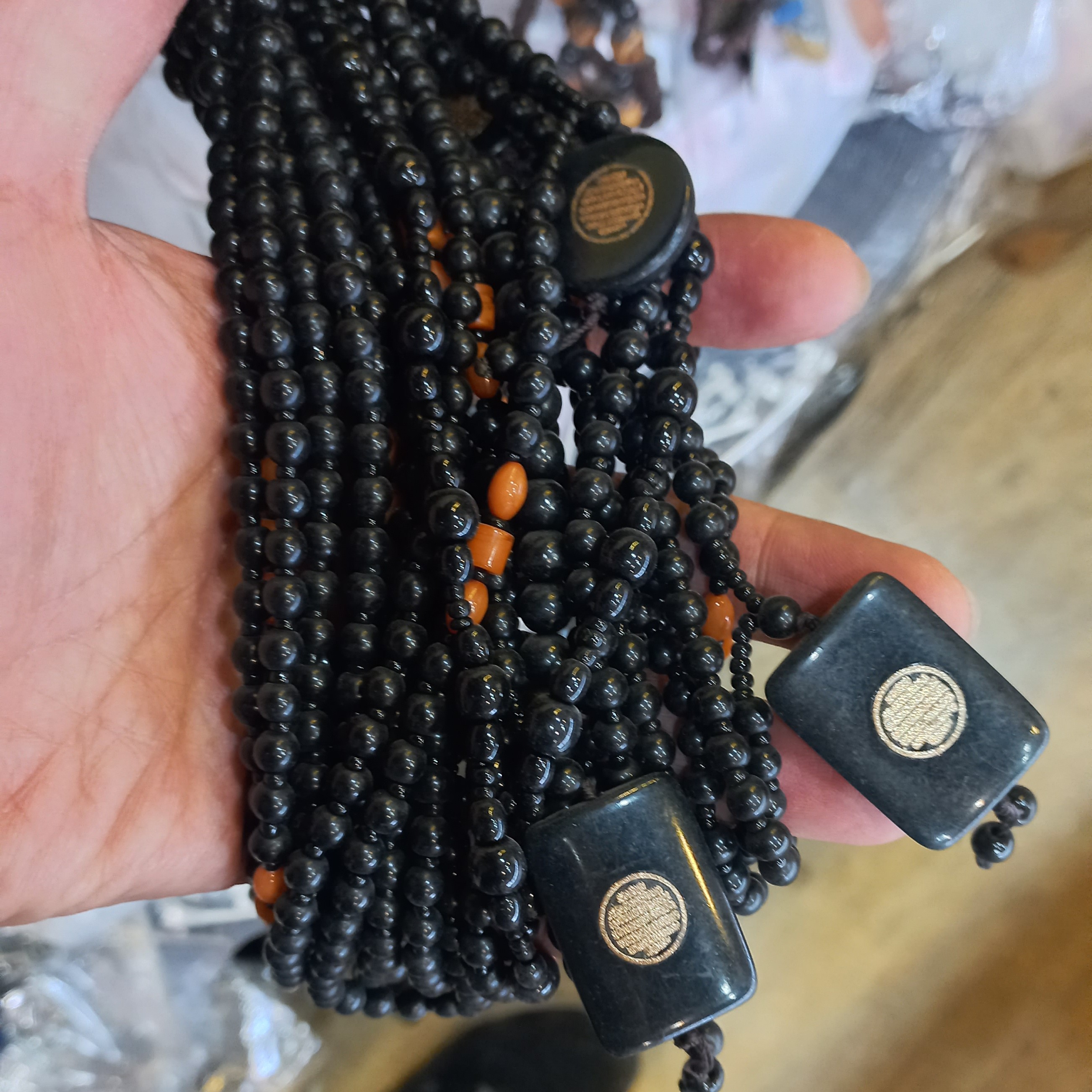 گردنبند مشکی پسرونه پک 5 عددی