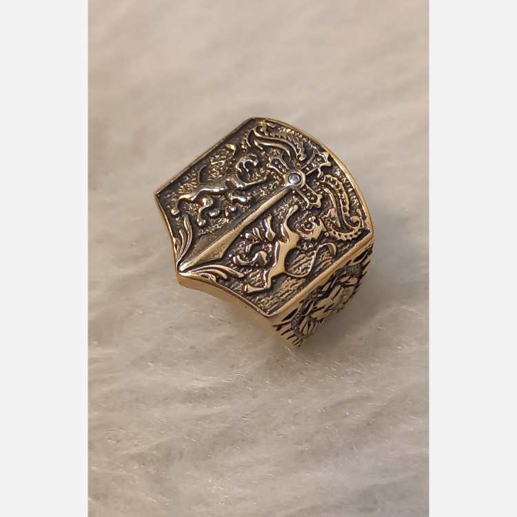 انگشتر سلطان2 رنگ ثابت طلاروس کیفیت محشر