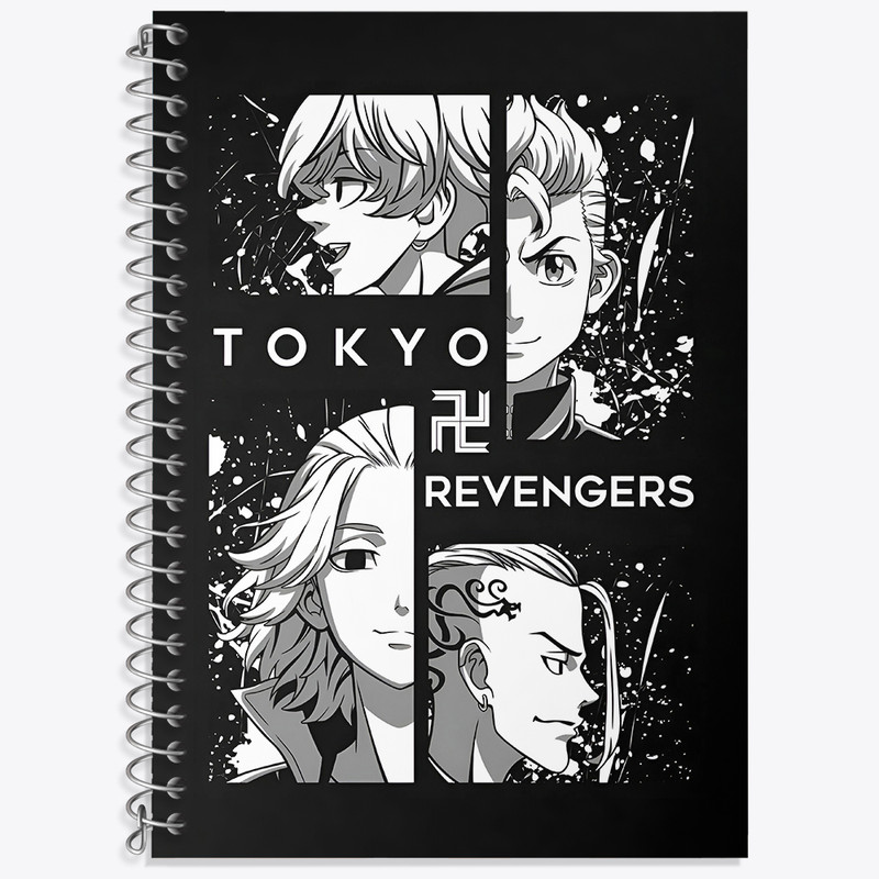 دفتر زبان 50 برگ خندالو مدل دو خط طرح انیمه توکیو غول (Tokyo Ghoul) کد N3718