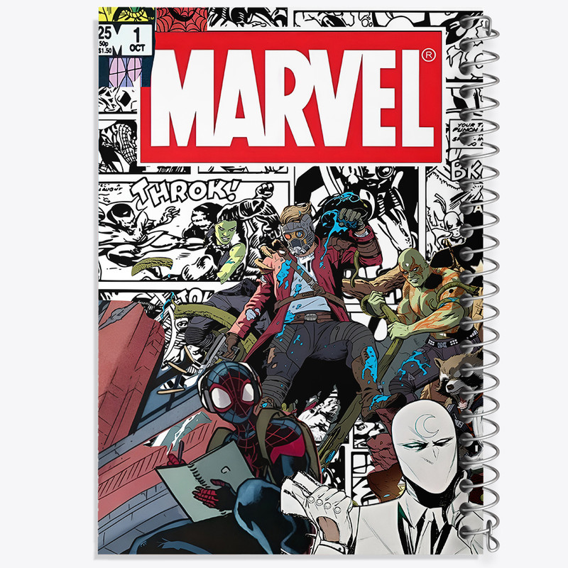 دفتر نقاشی 50 برگ خندالو طرح مارول (Marvel) کد N2683