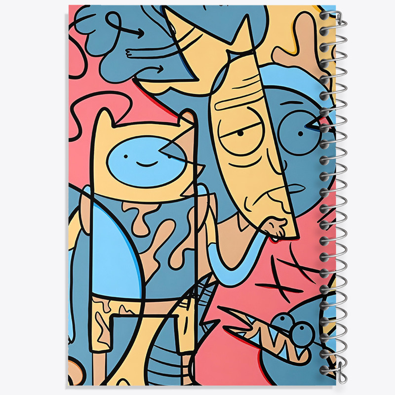 دفتر شطرنجی 50 برگ خندالو طرح ریک و مورتی (Rick and Morty) کد N2745