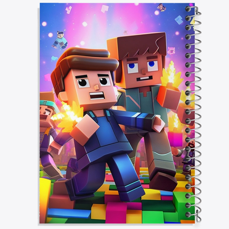دفتر نقاشی 50 برگ خندالو طرح ماینکرافت (Minecraft) کد F2240