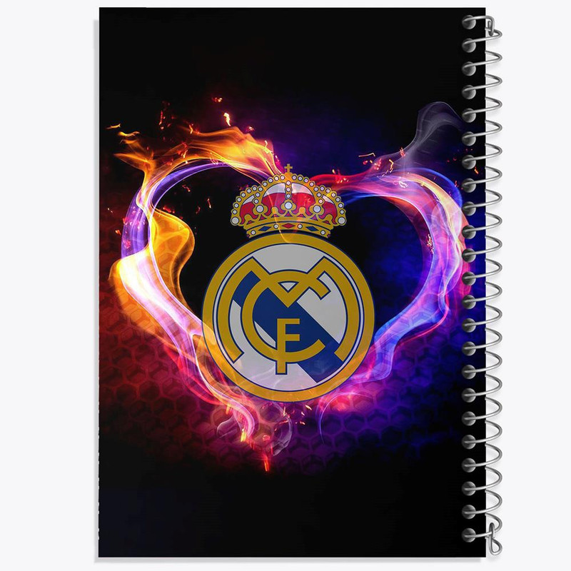 دفتر مشق 50 برگ خندالو مدل باشگاه رئال مادرید Real Madrid کد 2057