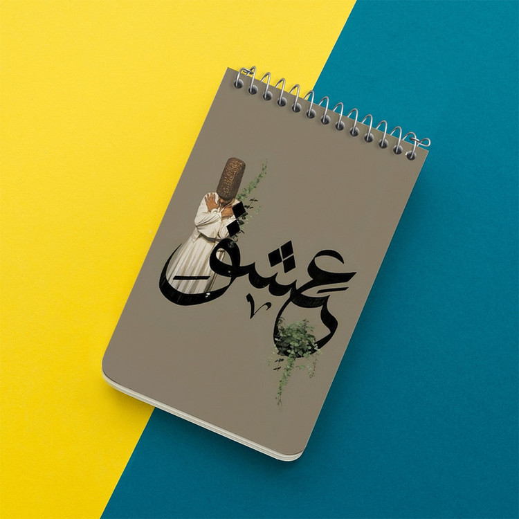دفتر یادداشت 50 برگ خندالو طرح عشق کد F5037