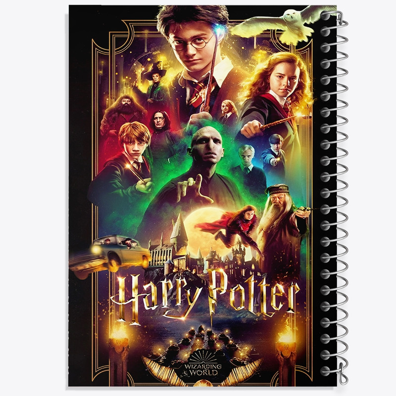 دفتر طراحی 50 برگ خندالو طرح هری پاتر (Harry Potter) کد F10009