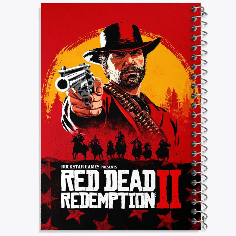 دفتر نقاشی 50 برگ خندالو مدل رد دد Red Dead کد 10293