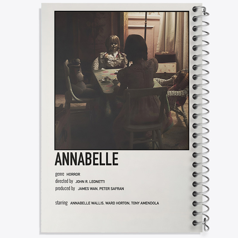دفتر مشق 100 برگ خندالو طرح آنابل (Annabelle) کد F13004