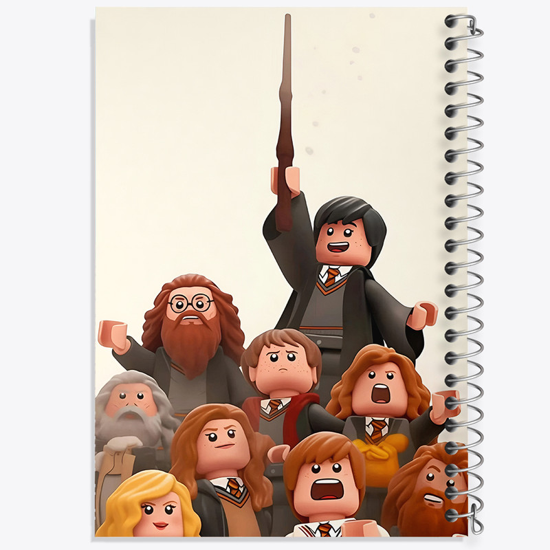 دفتر مشق 50 برگ خندالو طرح لگو هری پاتر (Harry Potter Lego) کد N8348