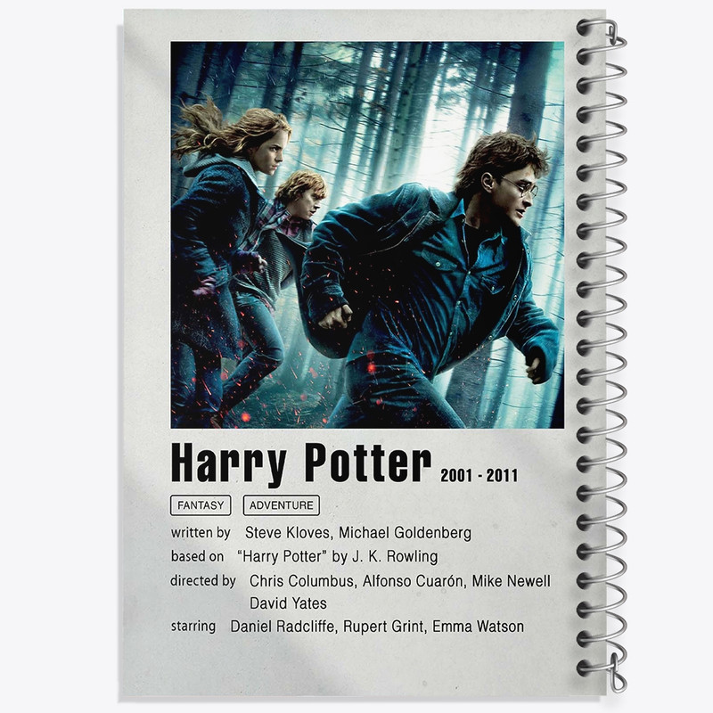 دفتر طراحی 50 برگ خندالو طرح هری پاتر (Harry Potter) کد F11301