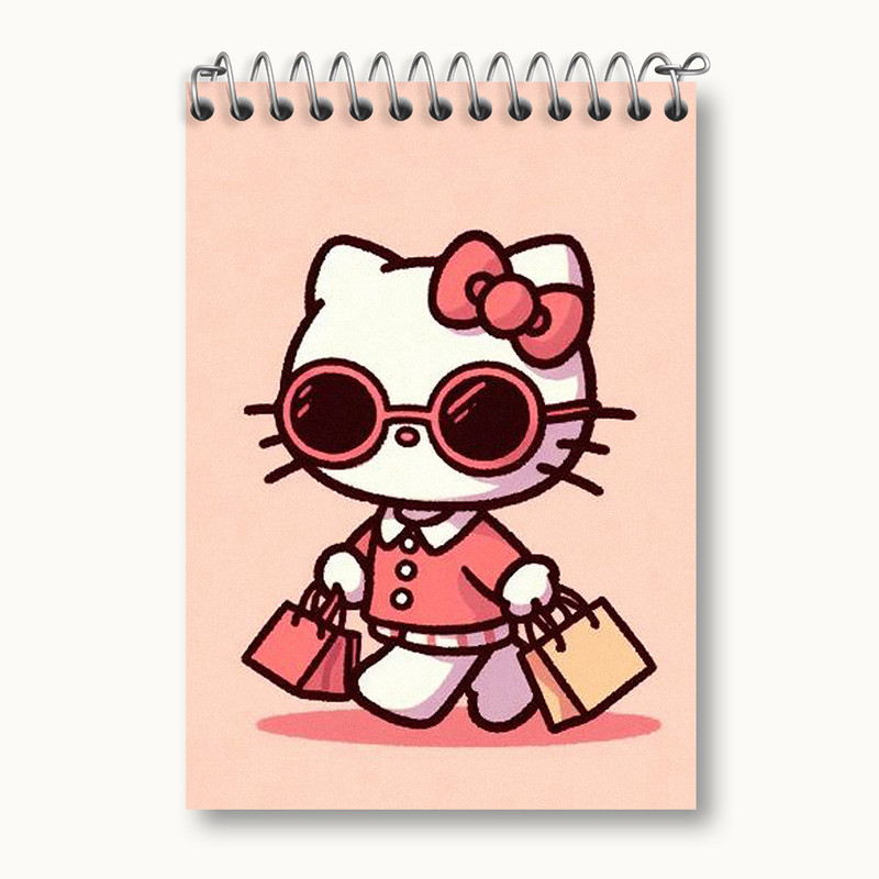 دفتر یادداشت 50 برگ خندالو طرح هلو کیتی (Hello Kitty) کد N1845