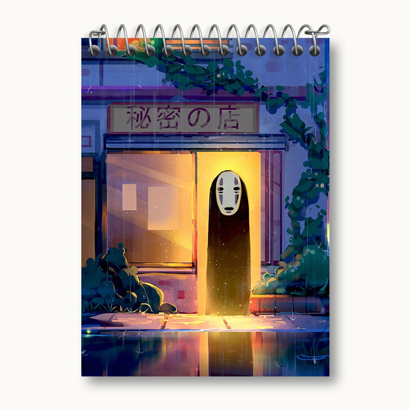 دفتر یادداشت 50 برگ خندالو مدل نوفیس انیمه شهر اشباح Spirited Away کد 12099