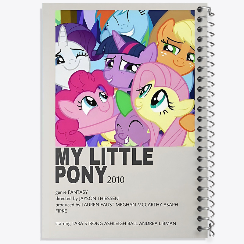 دفتر مشق 100 برگ خندالو طرح اسب پونی (My Little Pony) کد F14219