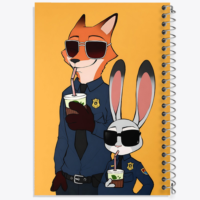 دفتر نقاشی 50 برگ خندالو طرح زوتوپیا (Zootopia) کد N2859