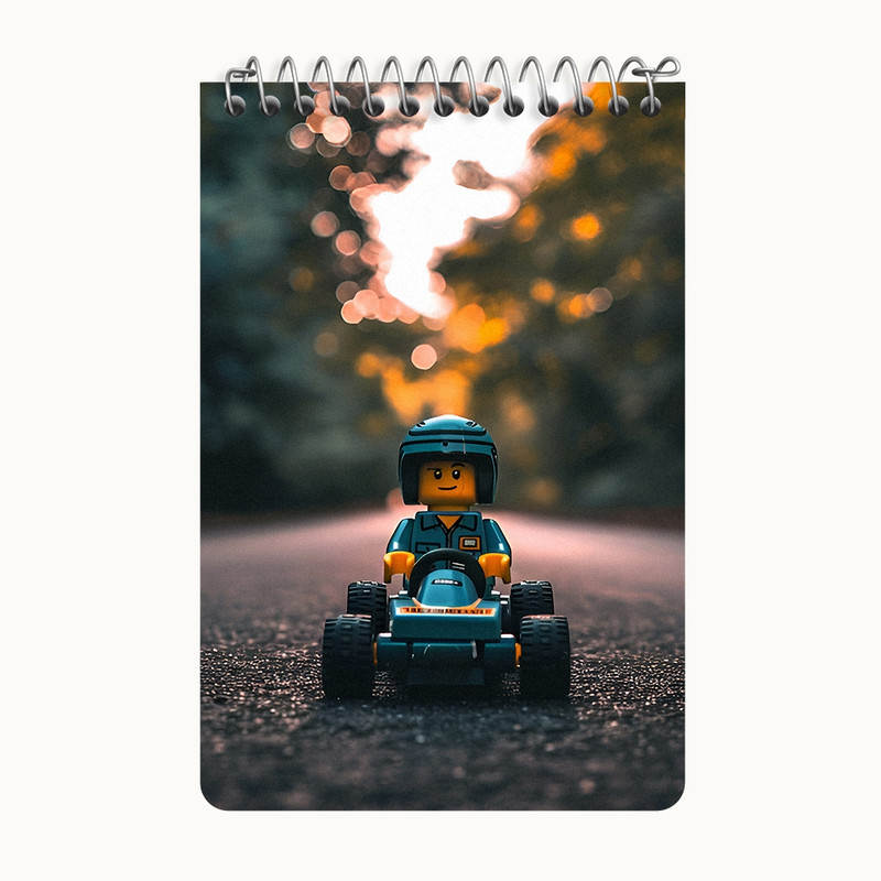 دفتر یادداشت 50 برگ خندالو طرح لگو (Lego) کد F6557