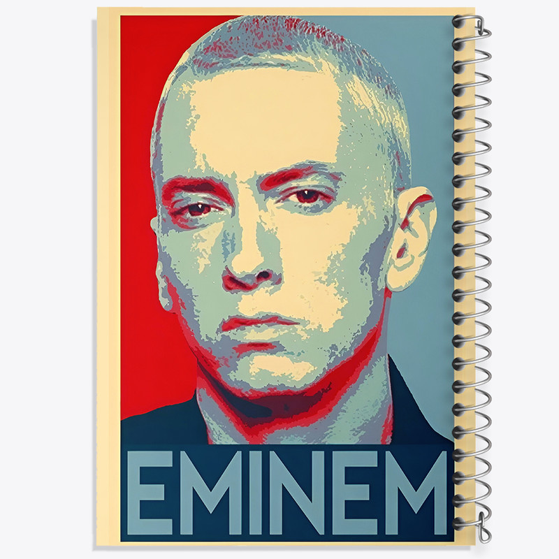 دفتر مشق 100 برگ خندالو طرح امینم (Eminem) کد F6484