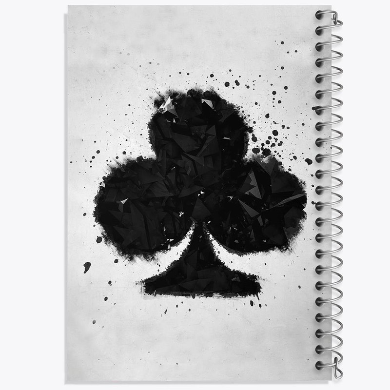دفتر ژورنال نویسی 50 برگ خندالو مدل نقطه ای طرح شبدر سیاه انیمه بلک کلاور Black Clover کد 11734